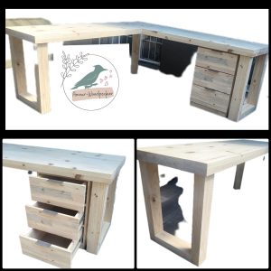 2M x 2M x L-Shape Double Volume desk