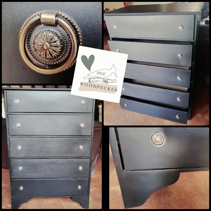 Classic Black Chest of Drawers