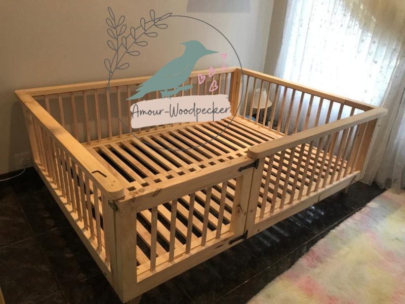 Secure Floor Beds with Gate