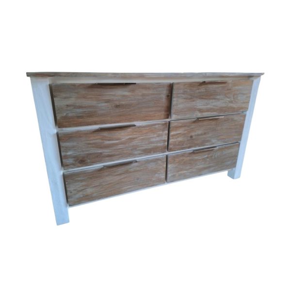 White frame  washed Dressing table