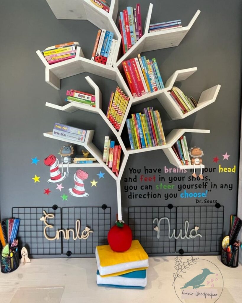 Skinny Tree Bookshelf