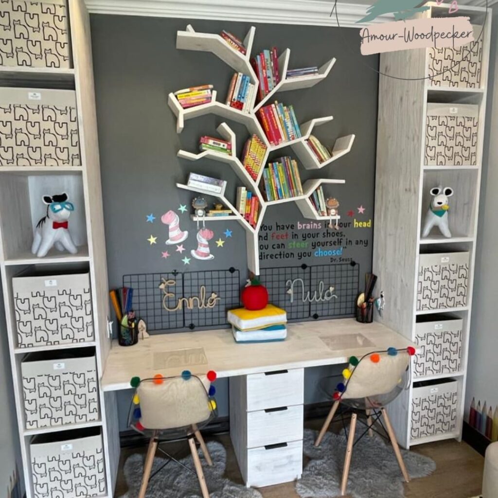 Deluxe Desk & Storage Combo