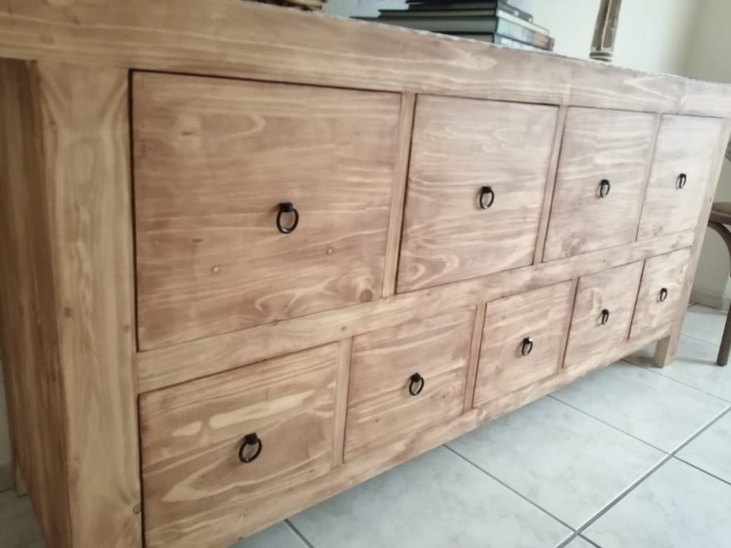 Farmstyle Double Wood Server 9 Drawers - Image 2