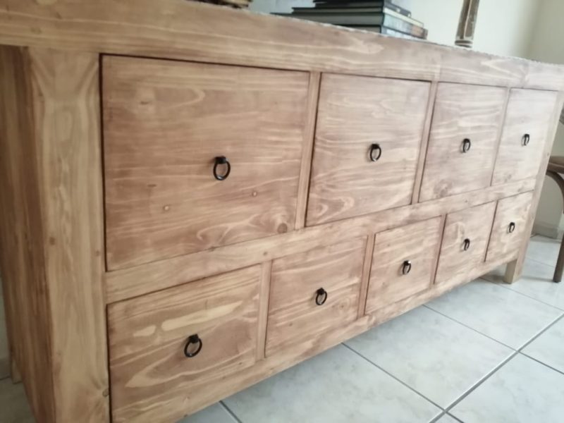 Farmstyle Double Wood Server 9 Drawers - Image 2
