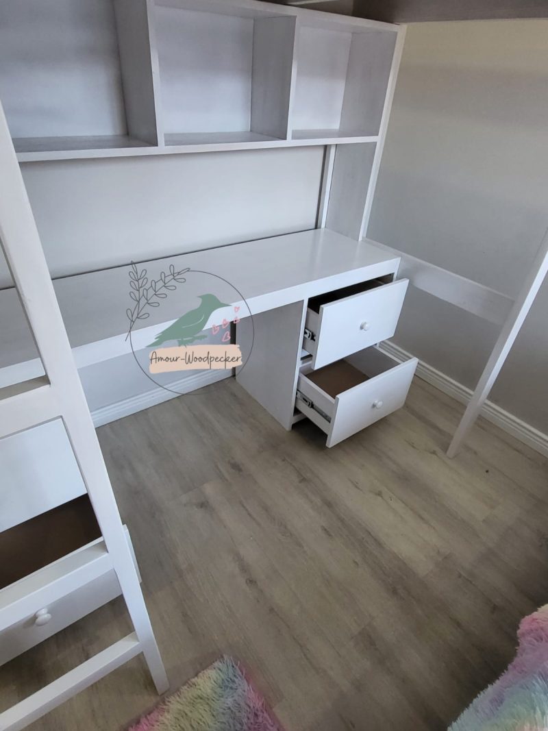 Loft bed & Desk - Image 3