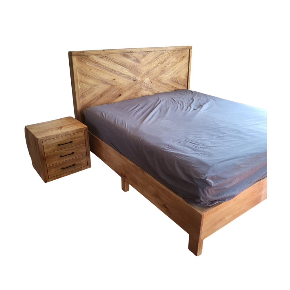 King size Chevron bed - Image 5