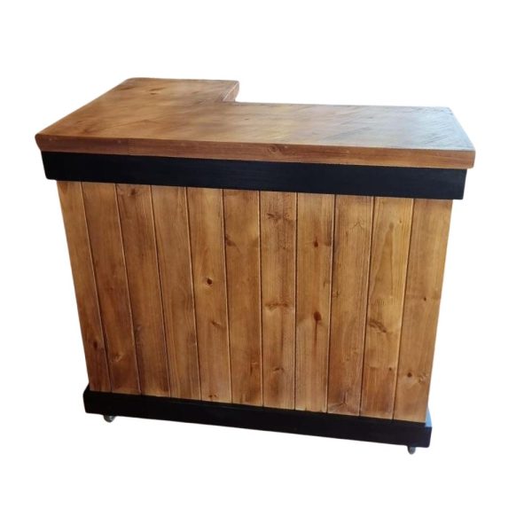 Nicolas L-shape bar on wheels