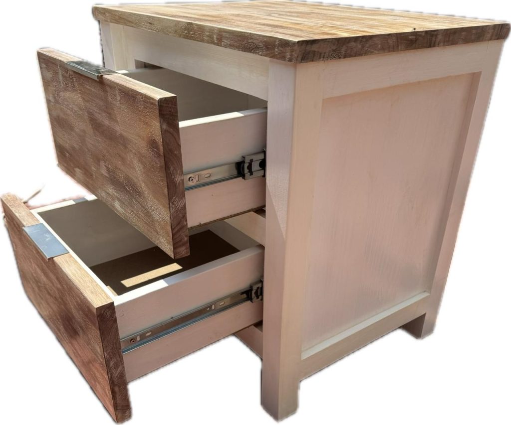 Toucans pine and acacia side tables - Image 4