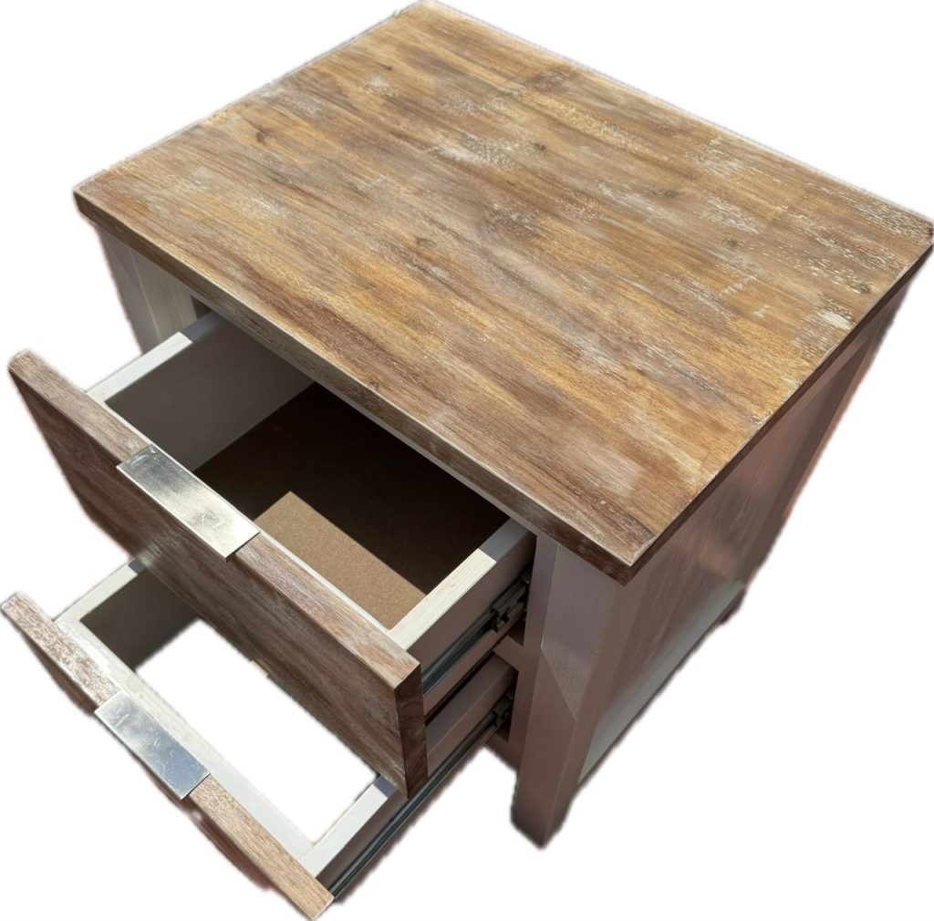 Toucans pine and acacia side tables - Image 3