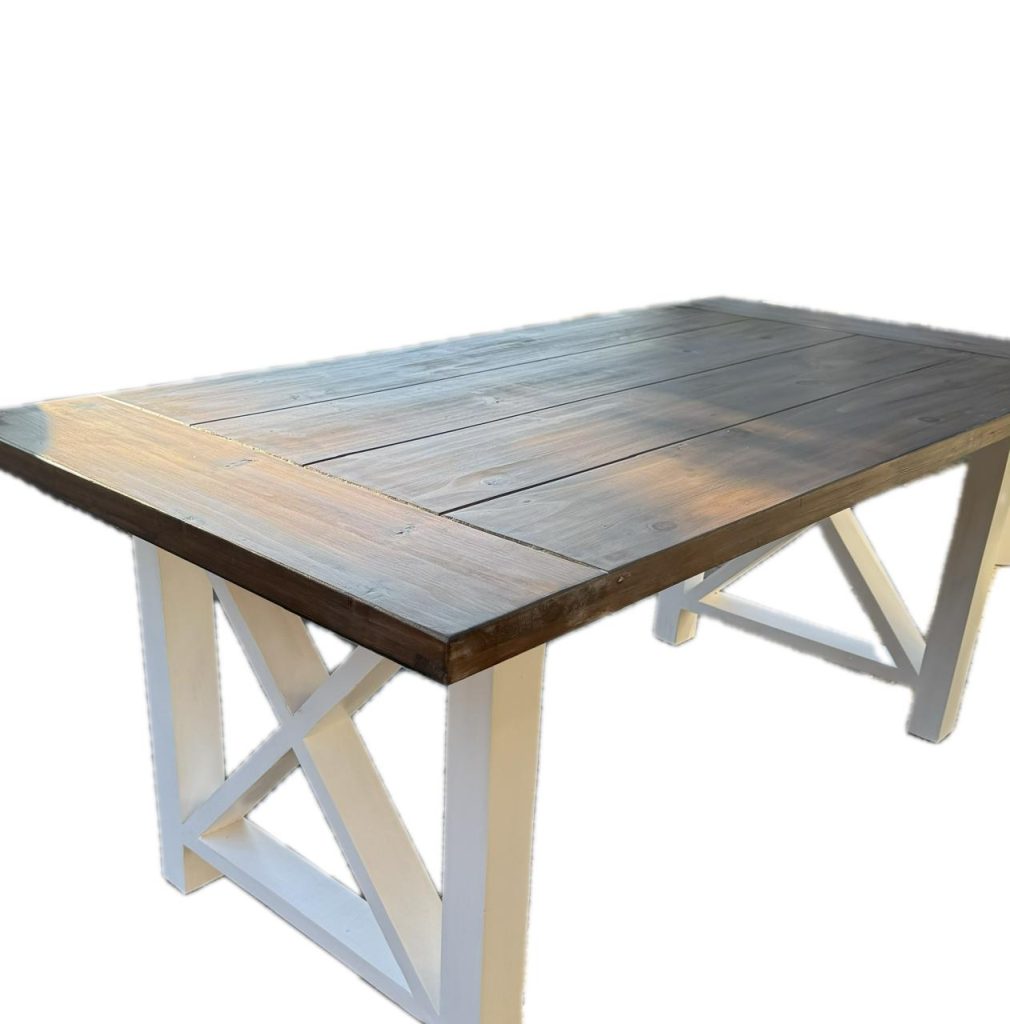 Linell Farmstyle dining table with Chairs - Image 4