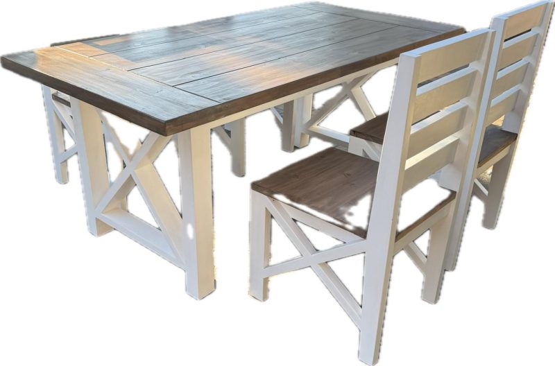 Linell Farmstyle dining table with Chairs - Image 3