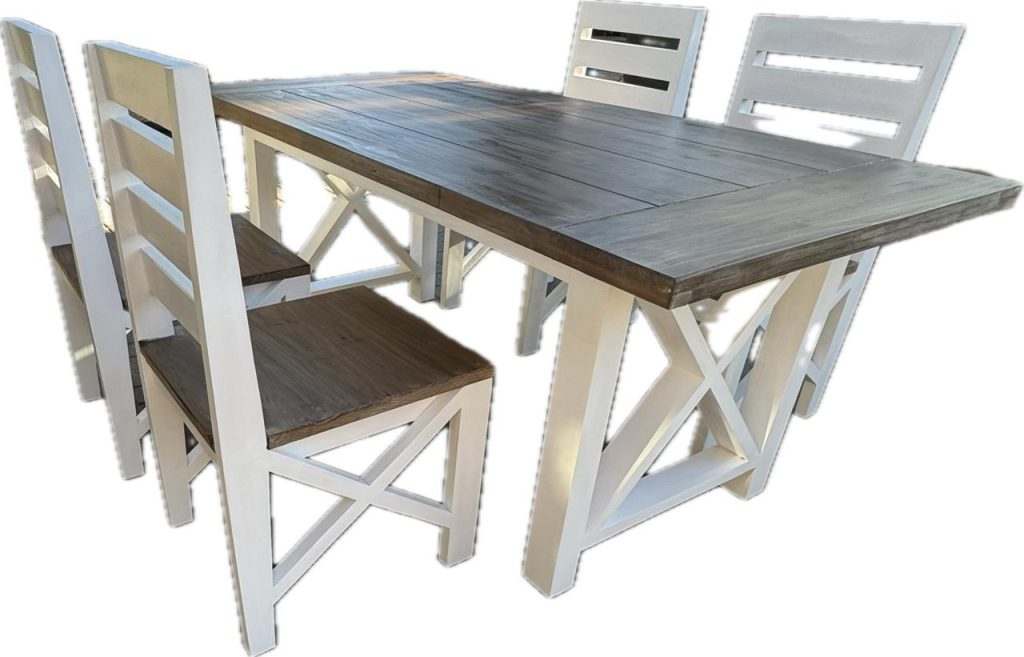 Linell Farmstyle dining table with Chairs