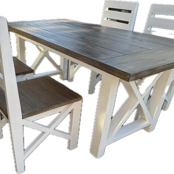 Linell Farmstyle dining table with Chairs