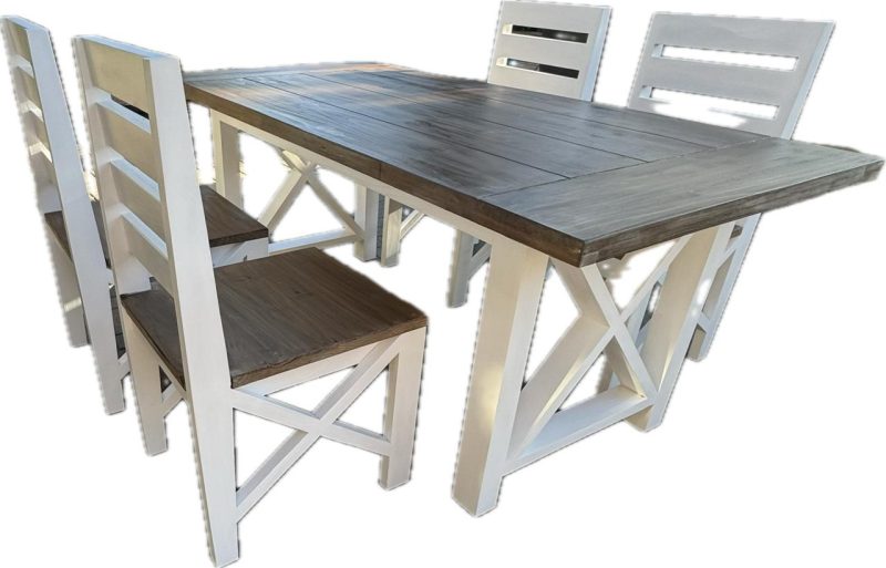 Linell Farmstyle dining table with Chairs