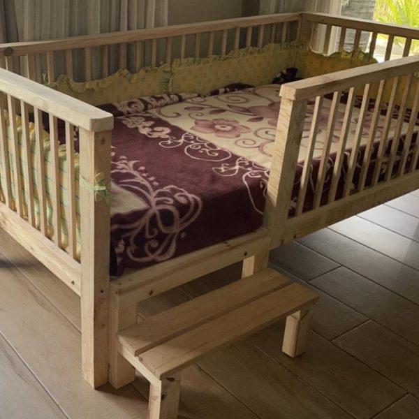 Elevated Floor bed with step
