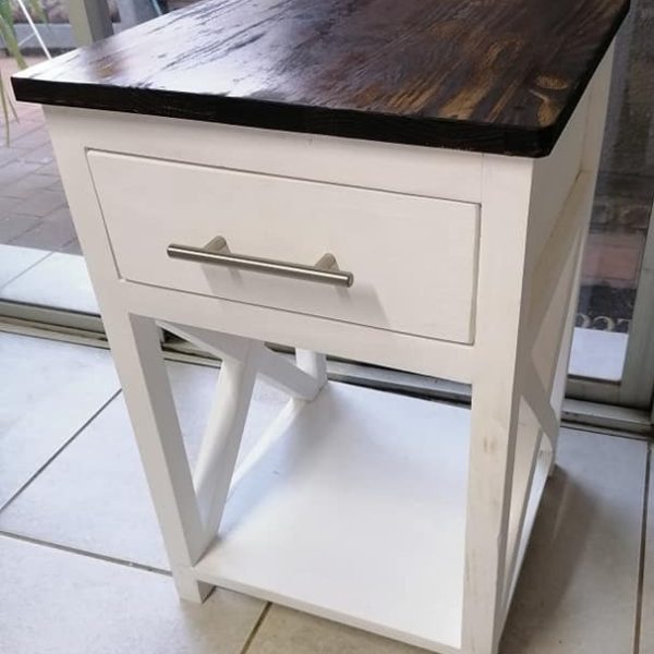 Two Tone Farmstyle Side table