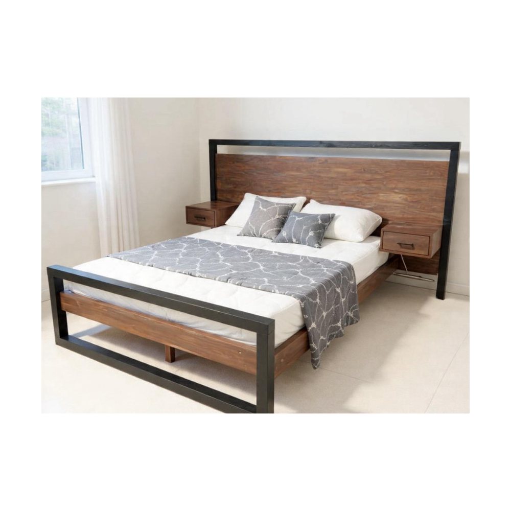 Cloud 9 Base with Headboard & Floating Side Table